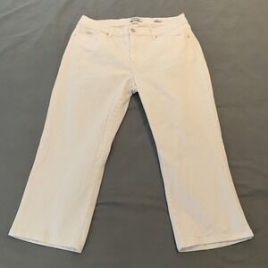 Nine West Jeans‎ Capri Jeans Womens 14 White Chrystie Capri Stretch 5-Pocket